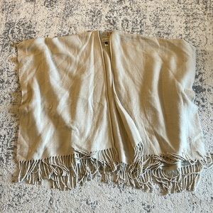 Cream Poncho